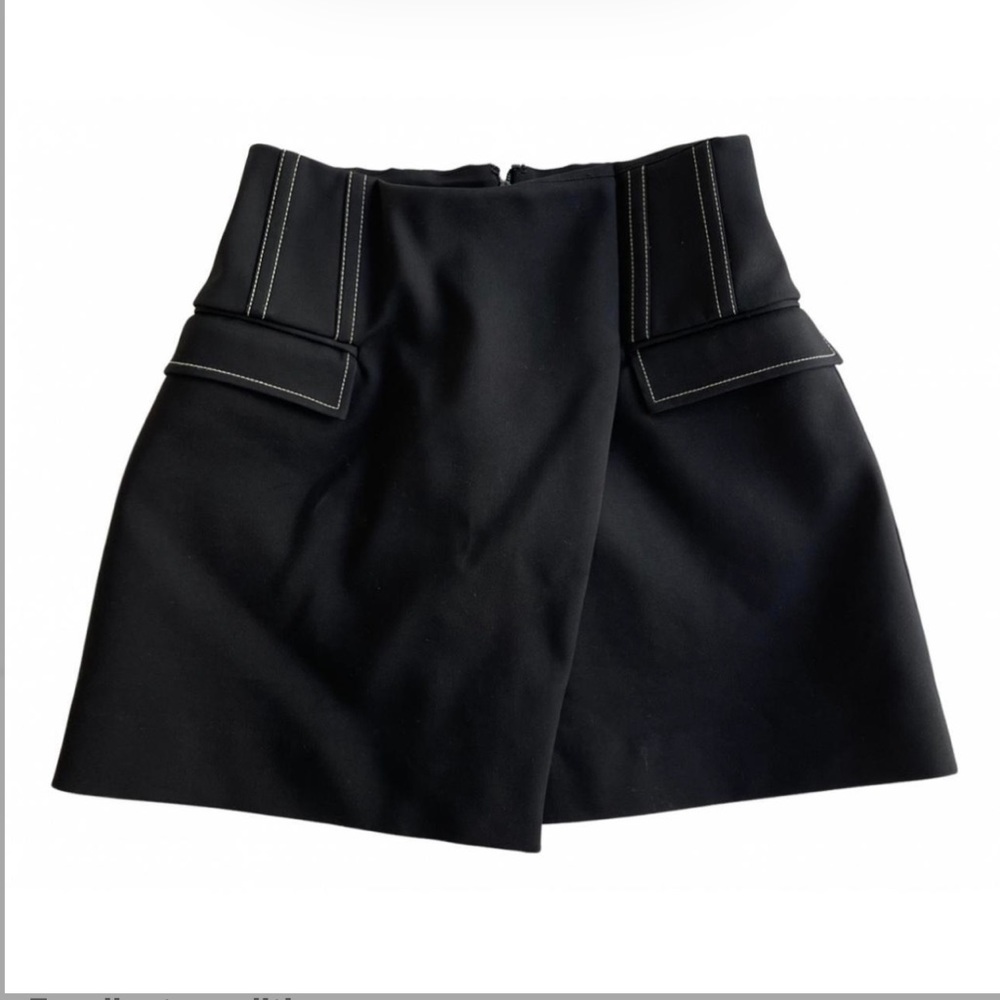 Dion Lee Black Mini Skirt Sz 8 AUS (US 4)
